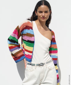 Strickset Cardigan In Stäbchen aus Cotone und Elastico von Lana Grossa