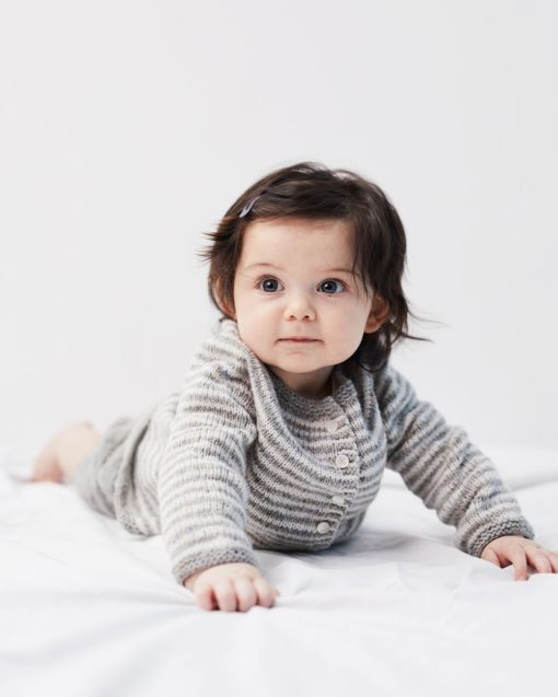 Strickset Baby Ringeljacke Aus Como Tweed Und Como Von Lamana