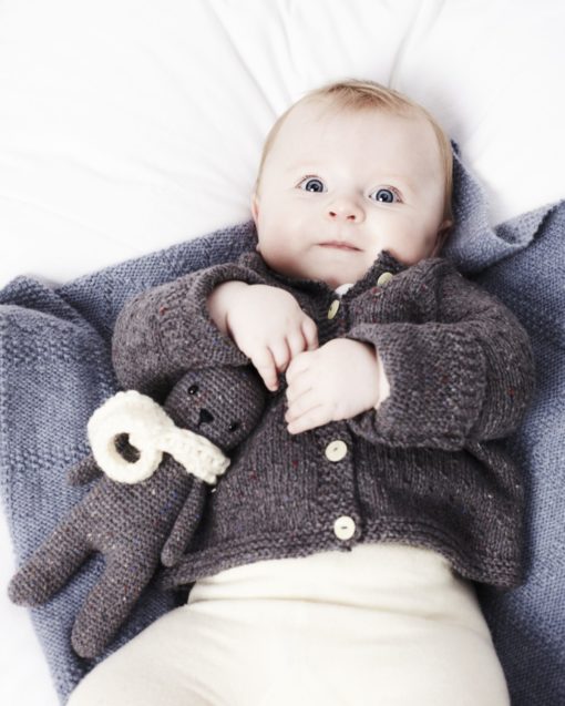 Strickset Baby Jacke Aus Como Tweed Von Lamana