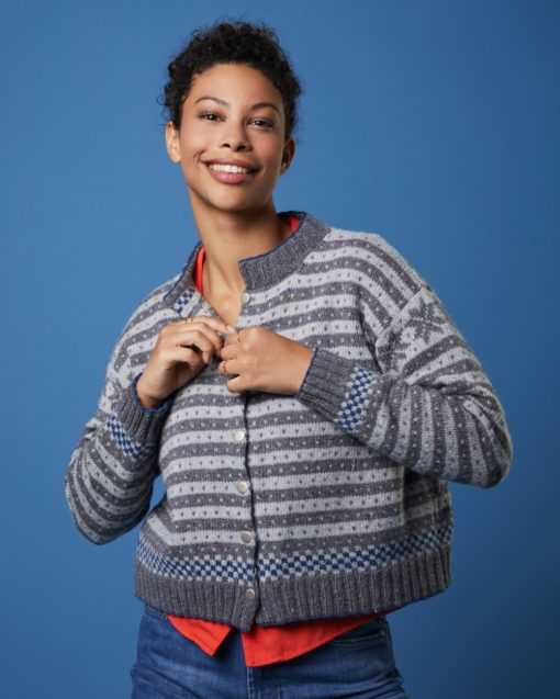 Strickset Jacke Jone Aus Como Tweed Und Como Von Lamana