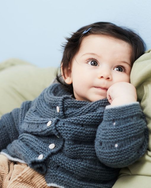 Strickset Baby Jacke Aus Como Tweed Und Como Von Lamana