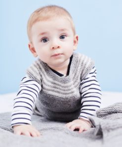 Strickset Baby Pullunder aus Como Tweed und Como von Lamana