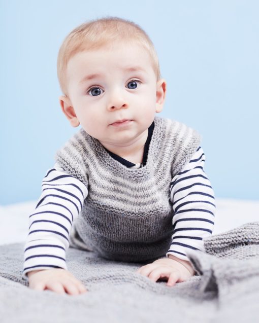 Strickset Baby Pullunder Aus Como Tweed Und Como Von Lamana
