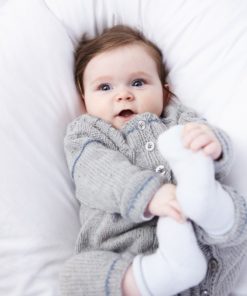 Strickset Baby Strampler aus Como Tweed von Lamana