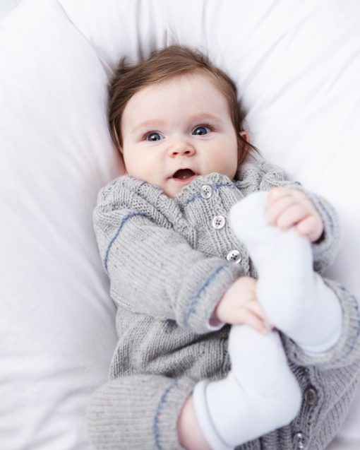 Strickset Baby Strampler Aus Como Tweed Von Lamana