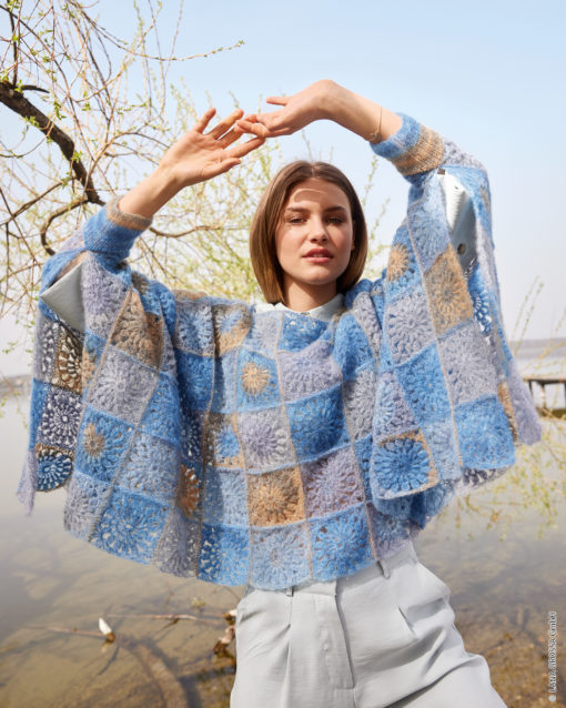 Granny Square Poncho - Silkhair Print