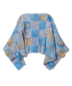 Strickset Granny Square Poncho Aus Silkhair Print Von Lana Grossa 4 Strickset Granny Square Poncho Aus Silkhair Print Von Lana Grossa – Bild 2