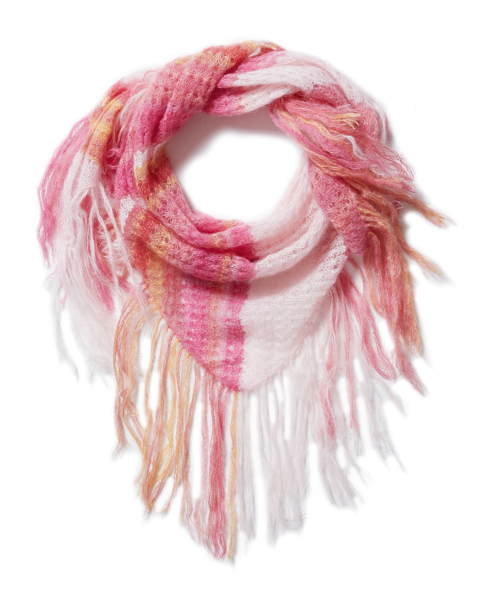 Strickset Dreieckstuch Aus Silkhair Print Und Silkhair Von Lana Grossa 2 Strickset Dreieckstuch Aus Silkhair Print Und Silkhair Von Lana Grossa – Bild 2