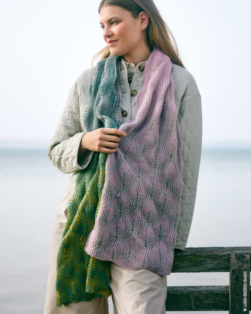 Schal - Merino Lace Aquarell &Amp; Cool Wool Lace