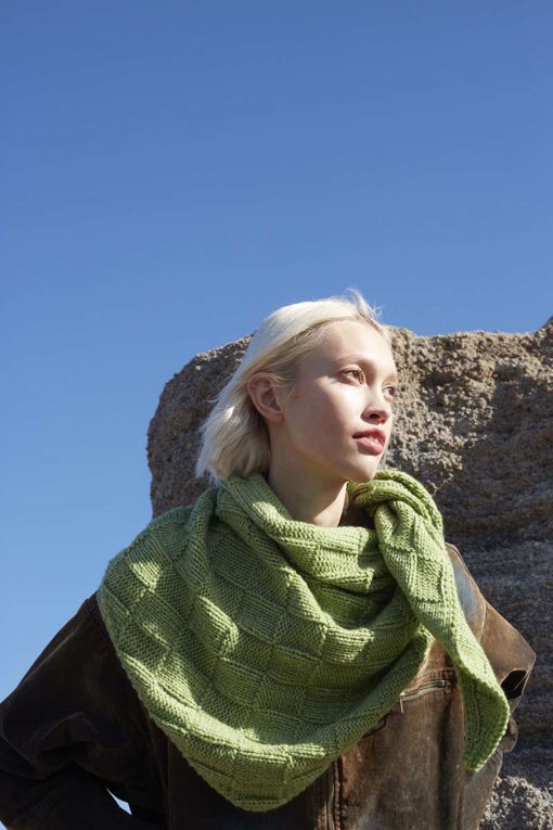 Strickset Dreiecktuch Aus Memory Von Lang Yarns