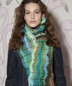 Strickset Quer Gehäkelter Schal Aus Cloud Von Lang Yarns 3 901 073 023 D1