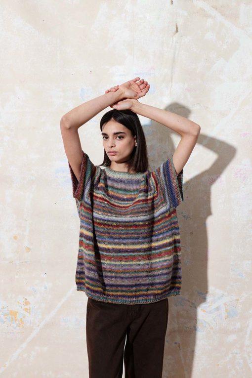 Strickset Pullover Top Down Aus Magnolia Von Lang Yarns