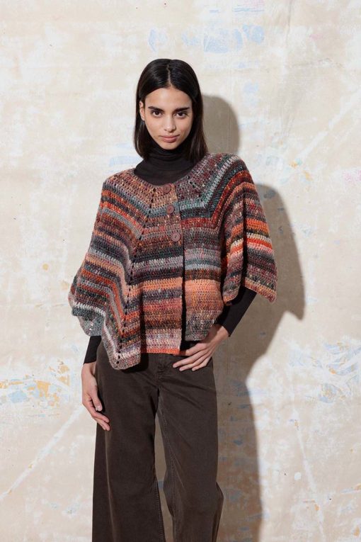 Strickset Capejacke Gehäkelt Aus Magnolia Von Lang Yarns