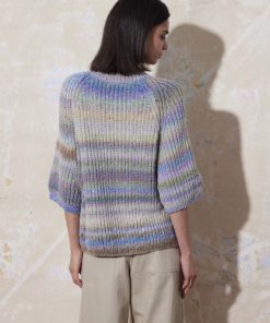 Strickset Kurzarmpullober Aus Magnolia Von Lang Yarns 6 901 074 010 D2