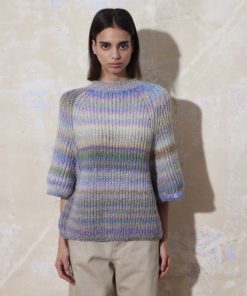 Strickset Kurzarmpullober Aus Magnolia Von Lang Yarns 7 901 074 010 D3