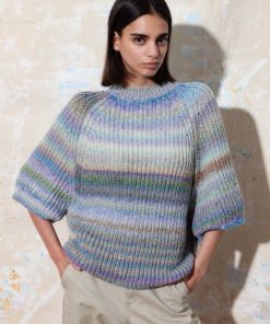 Strickset Kurzarmpullober aus Magnolia von Lang Yarns