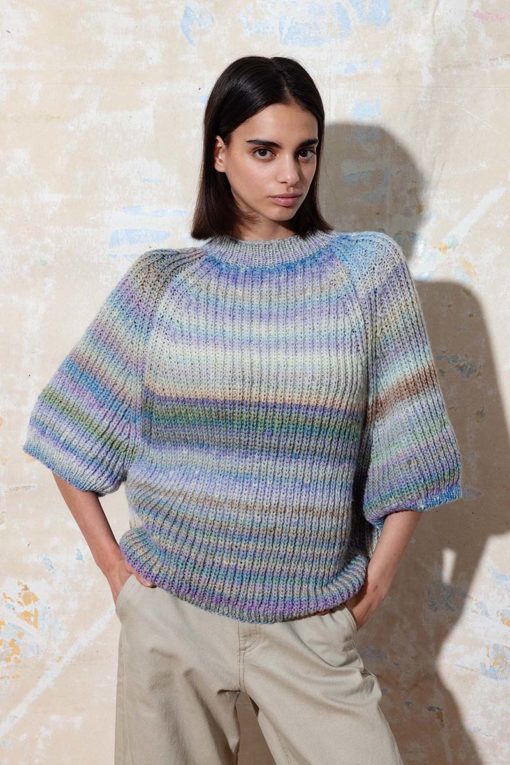 Strickset Kurzarmpullober Aus Magnolia Von Lang Yarns