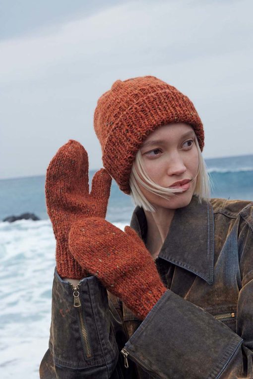 Strickset Fäustlinge Aus Donegal Tweed+ Und Zen Von Lang Yarns