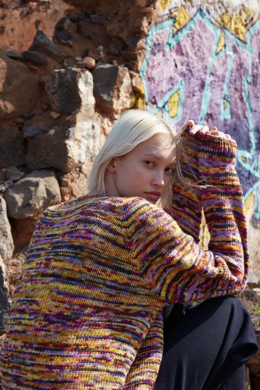 Strickset Top Down Pullover Aus Move 8-Fach/8-Ply Von Lang Yarns