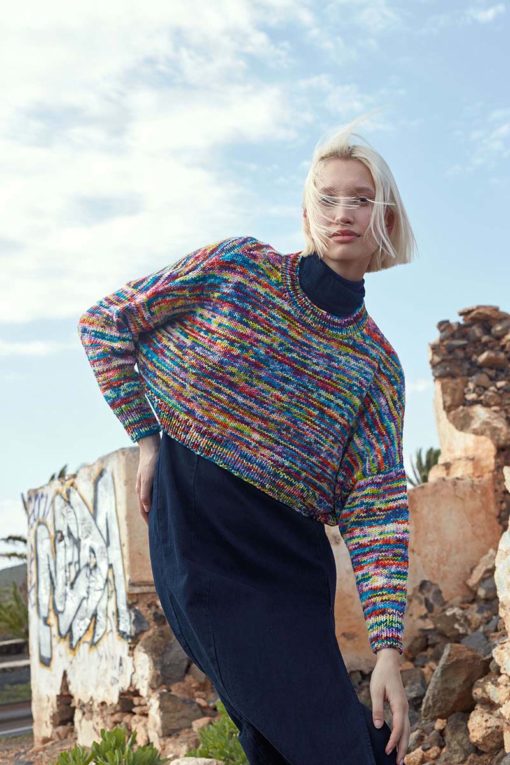 Strickset Kurzer Pullover Aus Move 8-Fach/8-Ply Von Lang Yarns