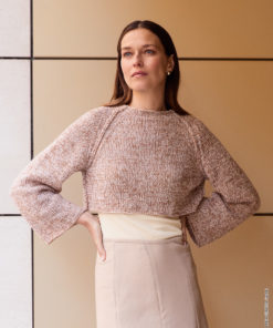 Strickset Raglanpullover aus Ecopuno von Lana Grossa