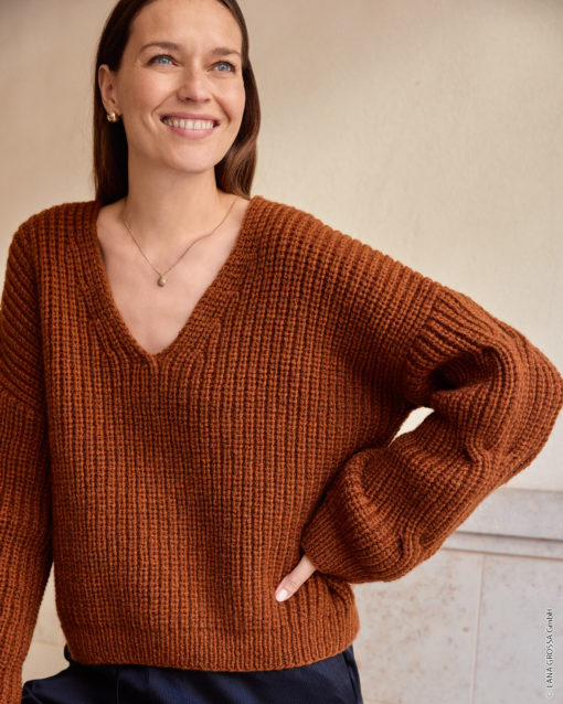 Strickset Pullover Mit Verzopfung Aus Alta Moda Cashmere 16 Von Lana Grossa