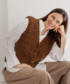 Strickset Weste Mit Strukturmuster Aus Vintage Superchunky Von Lana Grossa 5 Hw2024 Classici 27 Lana Grossa 9230227 M31 Mf3