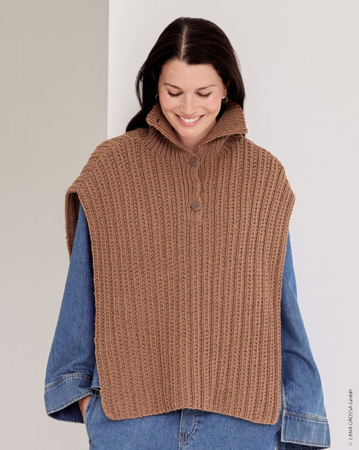 Strickset Slipover Mit Strukturmuster Aus Bingo Von Lana Grossa