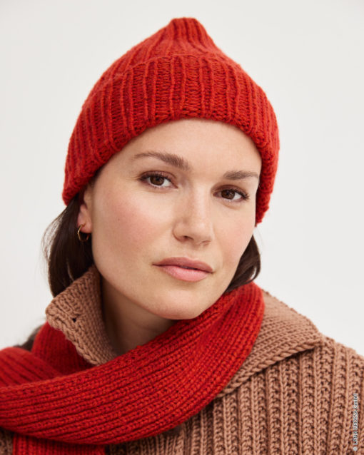 Strickset Mütze Mit Rippenmuster Aus Alta Moda Cashmere 16 Von Lana Grossa