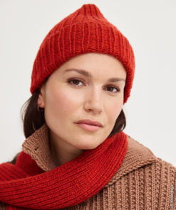 Strickset Mütze Mit Rippenmuster aus Alta Moda Cashmere 16 von Lana Grossa