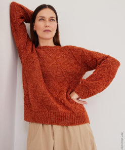 Strickset Pullover Mit Rauten aus Ecopuno und Merino Superiore von Lana Grossa