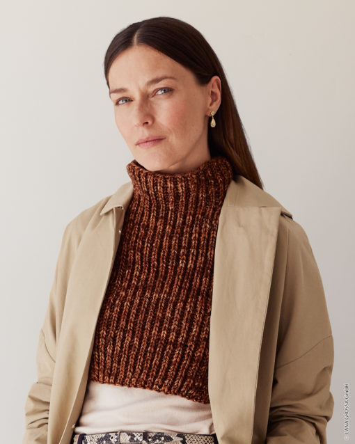 Strickset Unterziehkragen Aus Vintage Chunky Von Lana Grossa