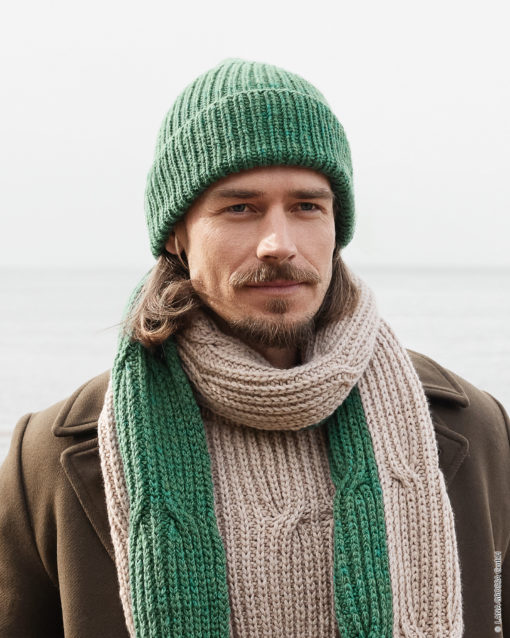 Strickset Mütze Mit Rippenmuster Aus Alta Moda Cashmere 16 Von Lana Grossa