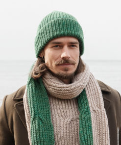 Strickset Mütze Mit Rippenmuster aus Alta Moda Cashmere 16 von Lana Grossa