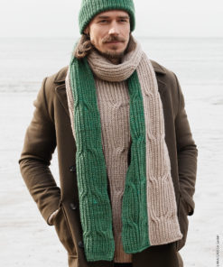 Strickset Schal Mit Halbpatent aus Alta Moda Cashmere 16 von Lana Grossa