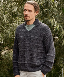 Strickset Pullover Mit Stehkragen aus Vintage Chunky von Lana Grossa