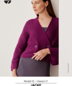 Strickset Jacke In Webmuster aus Cool Merino von Lana Grossa