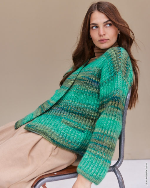 Strickset Cardigan Aus Picasso Von Lana Grossa
