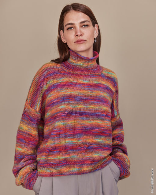 Strickset Pullover Aus Cool Merino Color Von Lana Grossa