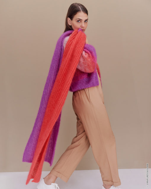 Strickset Patentschal Aus Silkhair Von Lana Grossa