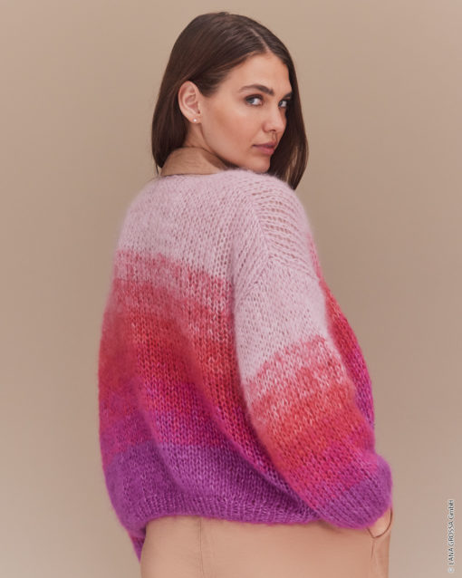 Strickset Kurzer Cardigan Aus Silkhair Von Lana Grossa
