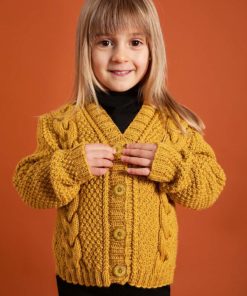 Strickset Cardigan mit Zöpfen aus Poseidon von Lang Yarns