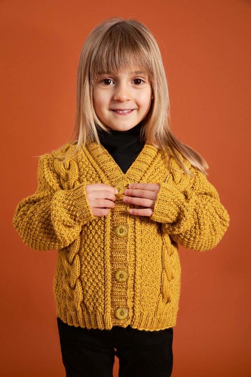 Strickset Cardigan Mit Zöpfen Aus Poseidon Von Lang Yarns