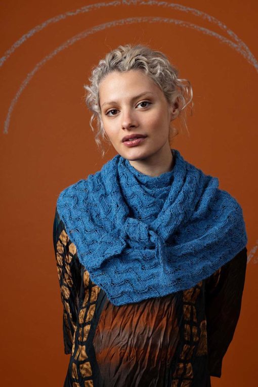 Strickset Dreiecktuch Aus Alpaca Soxx 4-Fach Von Lang Yarns