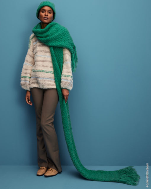 Strickset Schal Aus Alpaca Air Von Lana Grossa