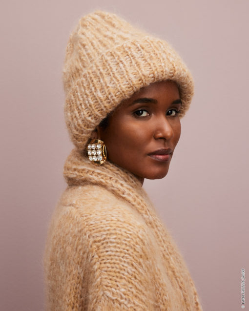 Strickset Rippenmütze Aus Brigitte No. 3 Und Mohair Moda Von Lana Grossa