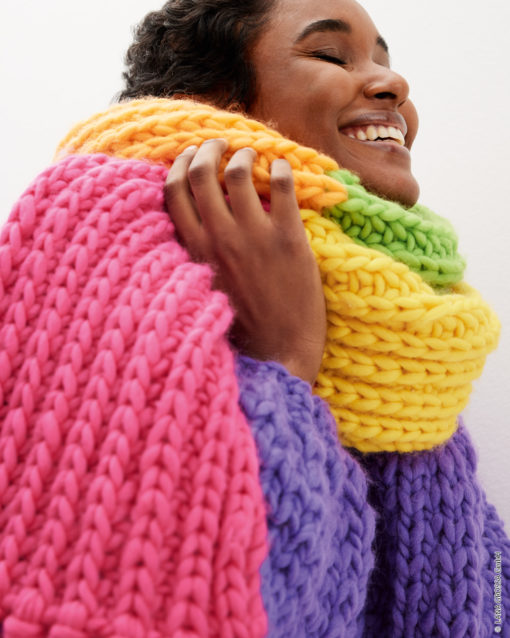 Strickset Schal Aus Confetti Von Lana Grossa