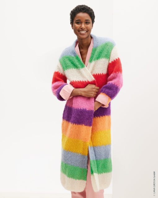 Strickset Mantel Aus Mohair Moda Von Lana Grossa
