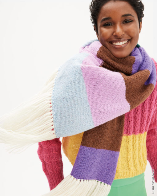 Strickset Schal Aus Brigitte No. 2 Von Lana Grossa