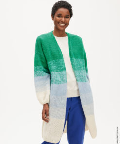 Strickset Longcardigan aus Soffio von Lana Grossa